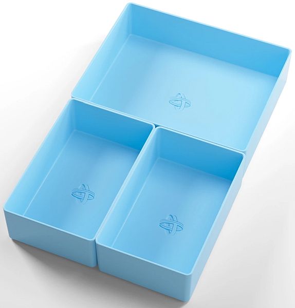 Gamegenic Token Silo Cards Add-   Counter Token Storage   Dice Tray  Blue  Blå
