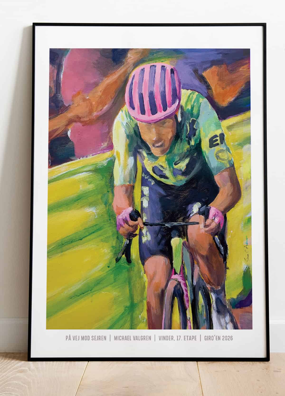Giro   Italia-plakat    Vej Mod Sejren Michael Valgren 21   29    A4     199 -