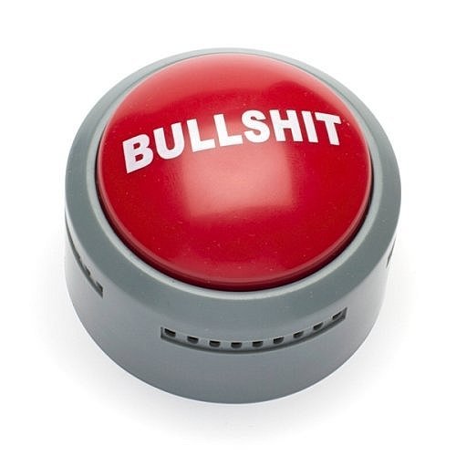 Good Game Llc Bullshit Button Rød  Med Lyd   Quot   Quot