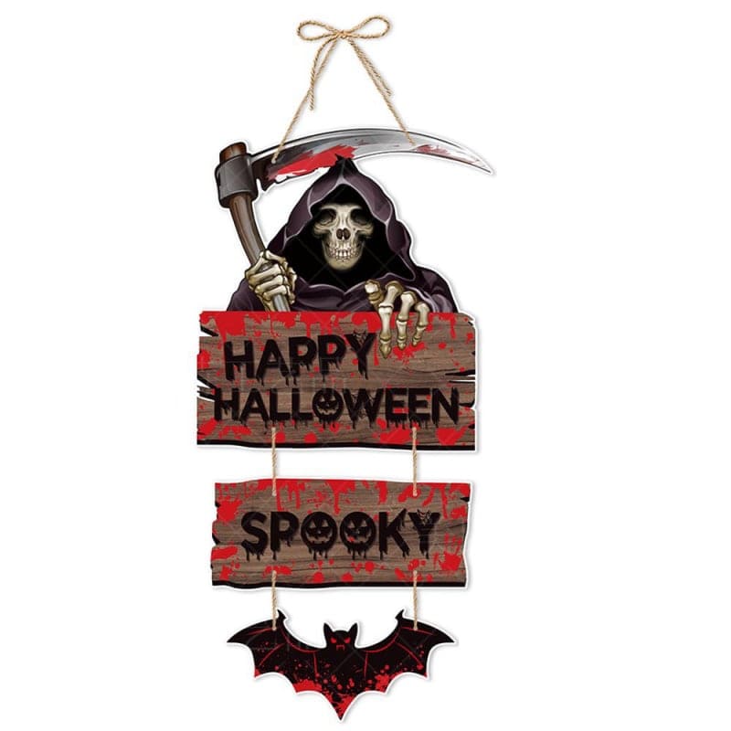 Skræmmende Hængende Dødsvægdekoration til Halloween Fest!