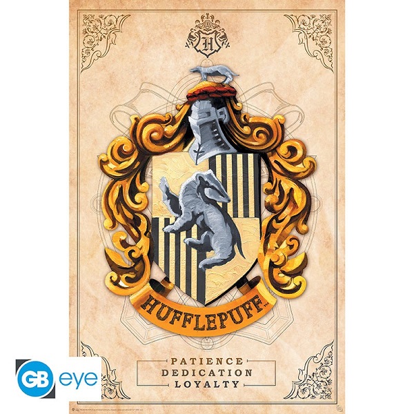 Harry Potter Hufflepuff Plakat - Magisk Kunst til Væggen
