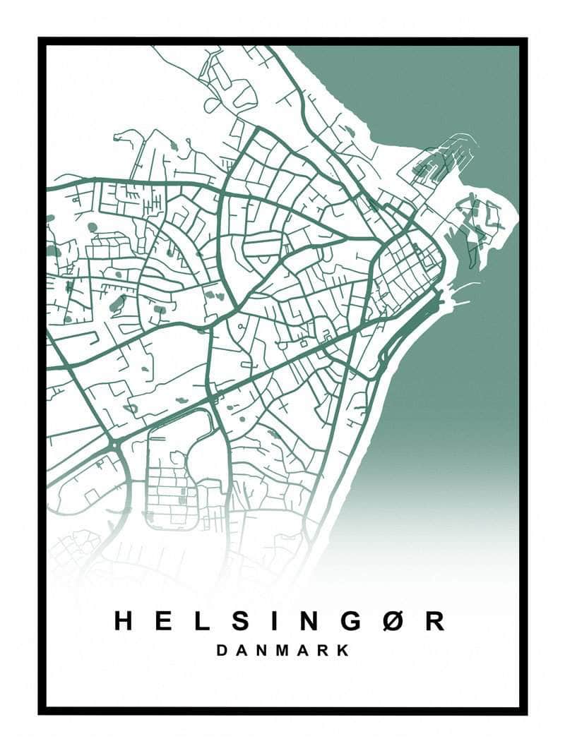 Helsingør Kortplakat – Oplev byens skjulte skatte!