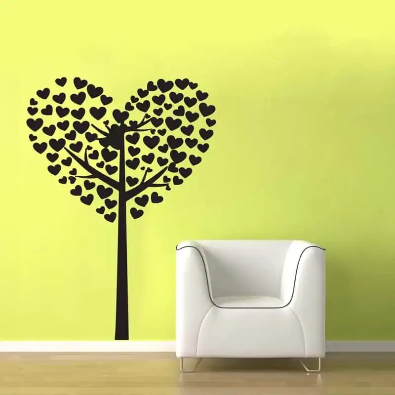 Hjerte Træ Wallsticker