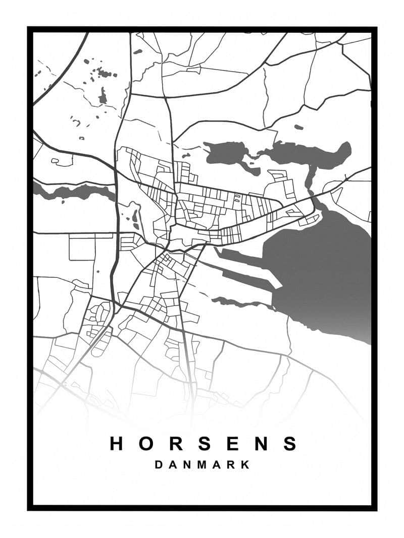 Horsens Kortplakat – Udforsk Byens Skønhed!