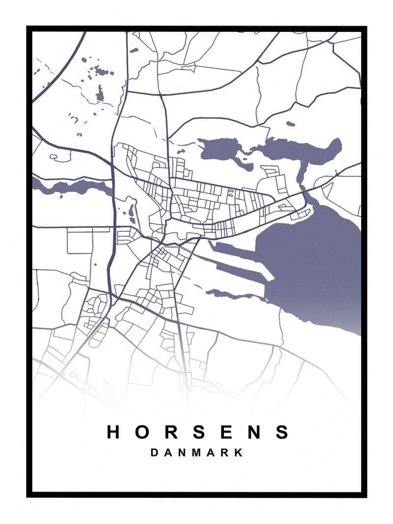 Horsens Kortplakat – Udforsk Byens Skønhed!