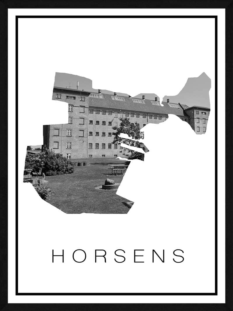 Horsens Plakat med Fængslet - Kulturperle til Dit Hjem