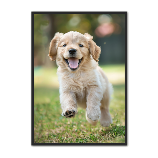 Sød Hundehvalp Plakat – Charmer dit hjem med stil!