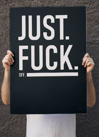 Just Fuck Off Understreg 21   29    A4     199 -