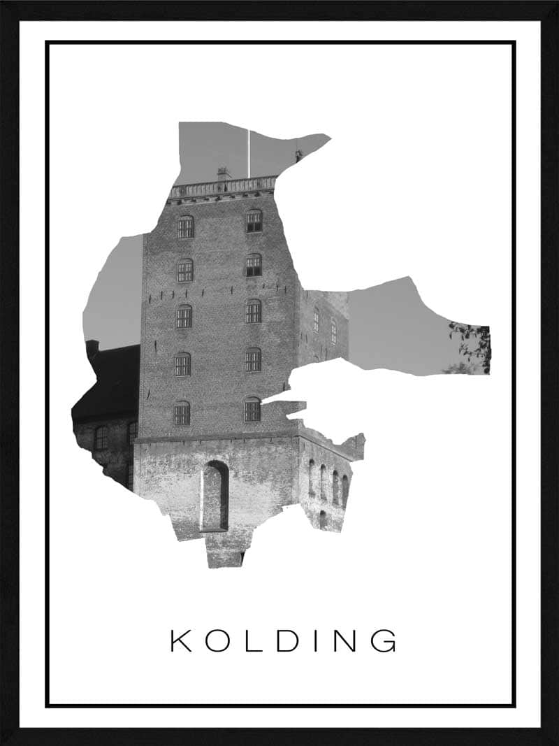 Kolding Hus Plakat – Unik Kunst til Dit Hjem