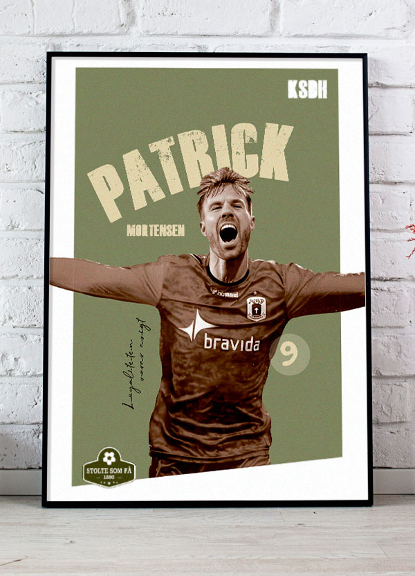 AGF Plakat af Paddy - Hyldest til Patrick Mortensen