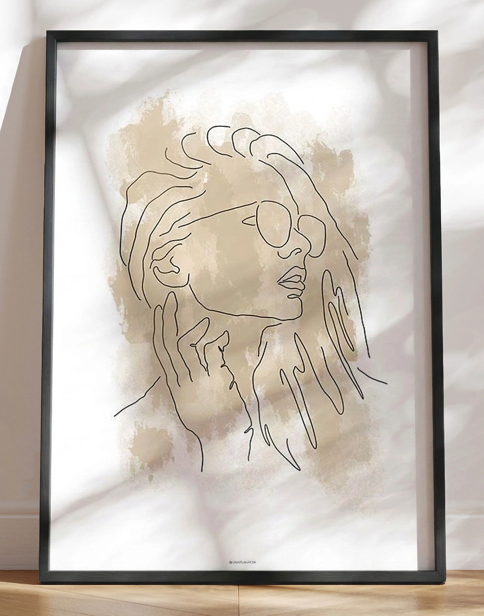 Kunstplakat Woman   Beige