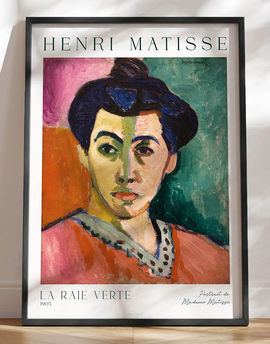 Raie Verte  Portrait   Madame Matisse  Henri Matisse Plakat