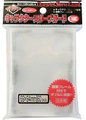 60 Lommer Kmc Character Guard  Oversized Outer Covers  Clear With Florals  94x69    Sleeves