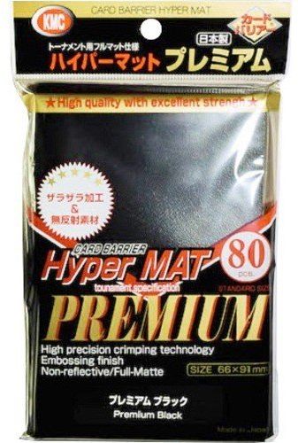 80 Lommer KMC Hyper Matte Premium Black Ærmer - Udsalg!