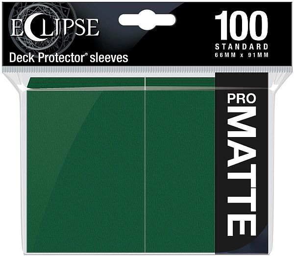 100 Lommer  Ultra Pro Eclipse  2020 : Forest Green    195 184     Top Kvalitet  Pro-matte Non-glare Professional Sleeves  15617