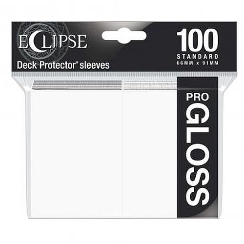 100 Lommer Ultra Pro Eclipse Gloss: Arctic Hvid - Top Kvalitet
