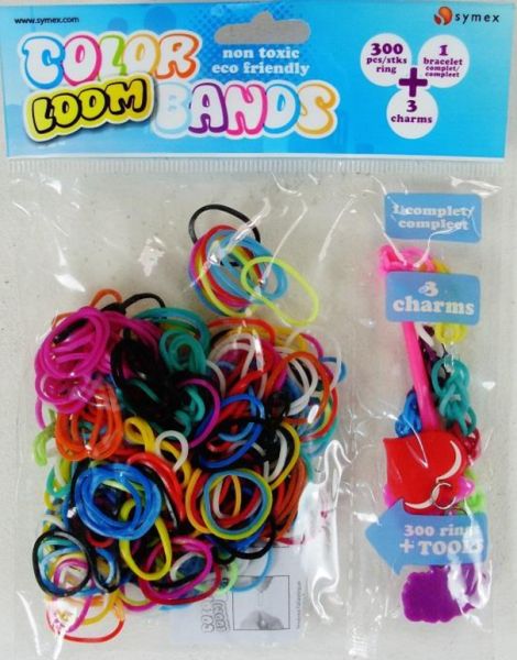 Farverige Loom Bands Sæt - 300 Gummibånd til Armbånd