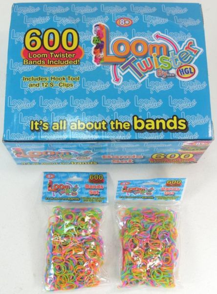 Loom Bands 600 stk - Kreative Elastiske Bånd til Fest!
