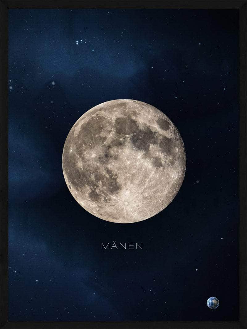 Måneplakat – Fortryllende Univers til Dit Hjem