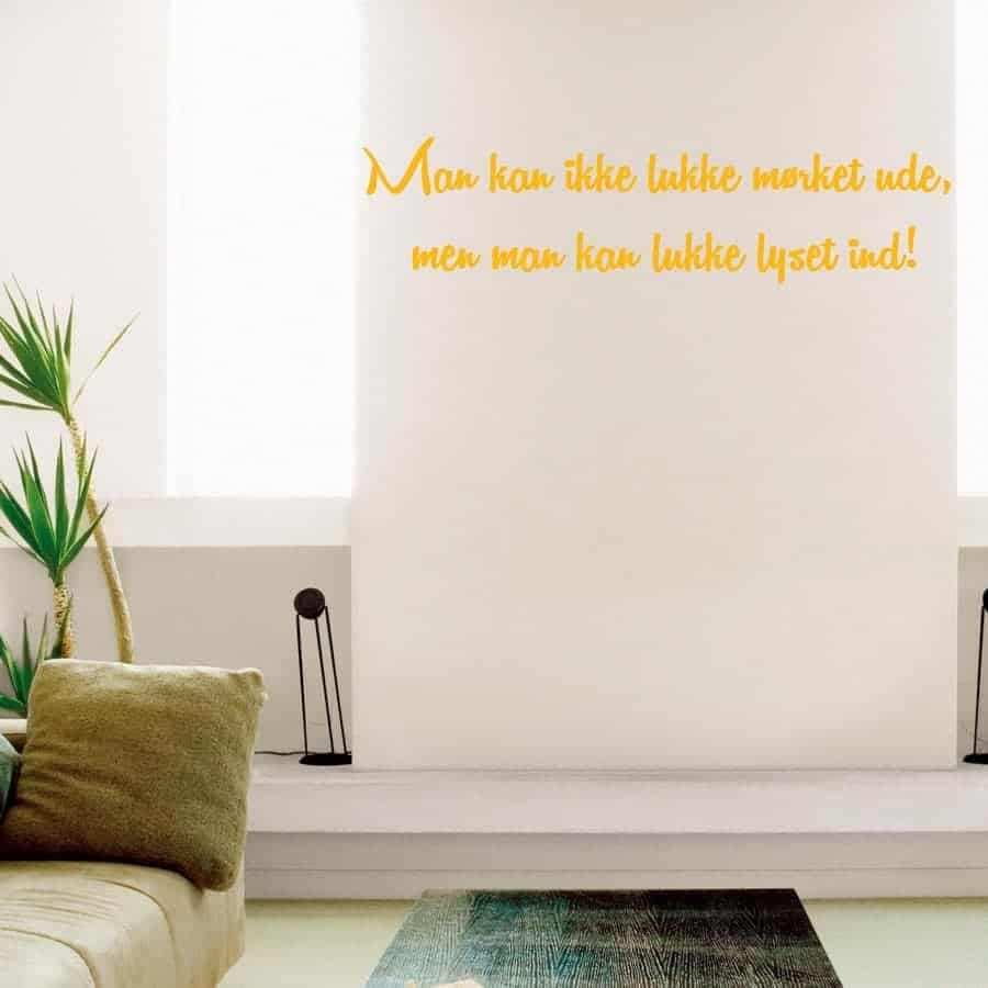 Man Kan Ikke Lukke Wallsticker