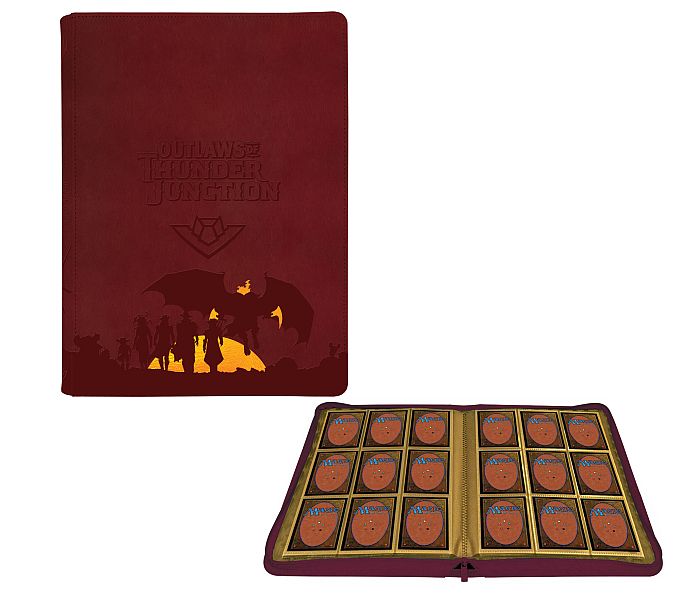 Mappe Magic Zippered Premium  -pocket Pro-binder: Outlaws   Thunder Junction:   Set Symbol And Gang Silhouette Ultra Pro  38373