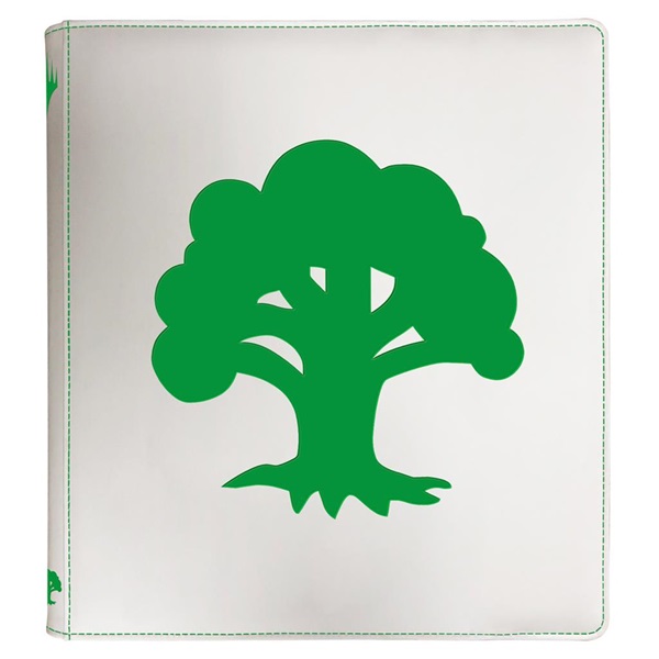 Premium 12-lomme Zippered Mappe til Kort - Forest