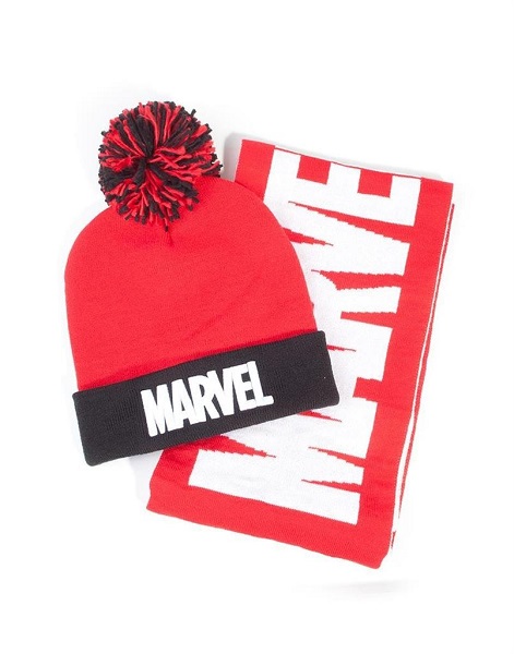 Marvel Beanie og Halstørklæde Gaveæske - Perfekt til Fans
