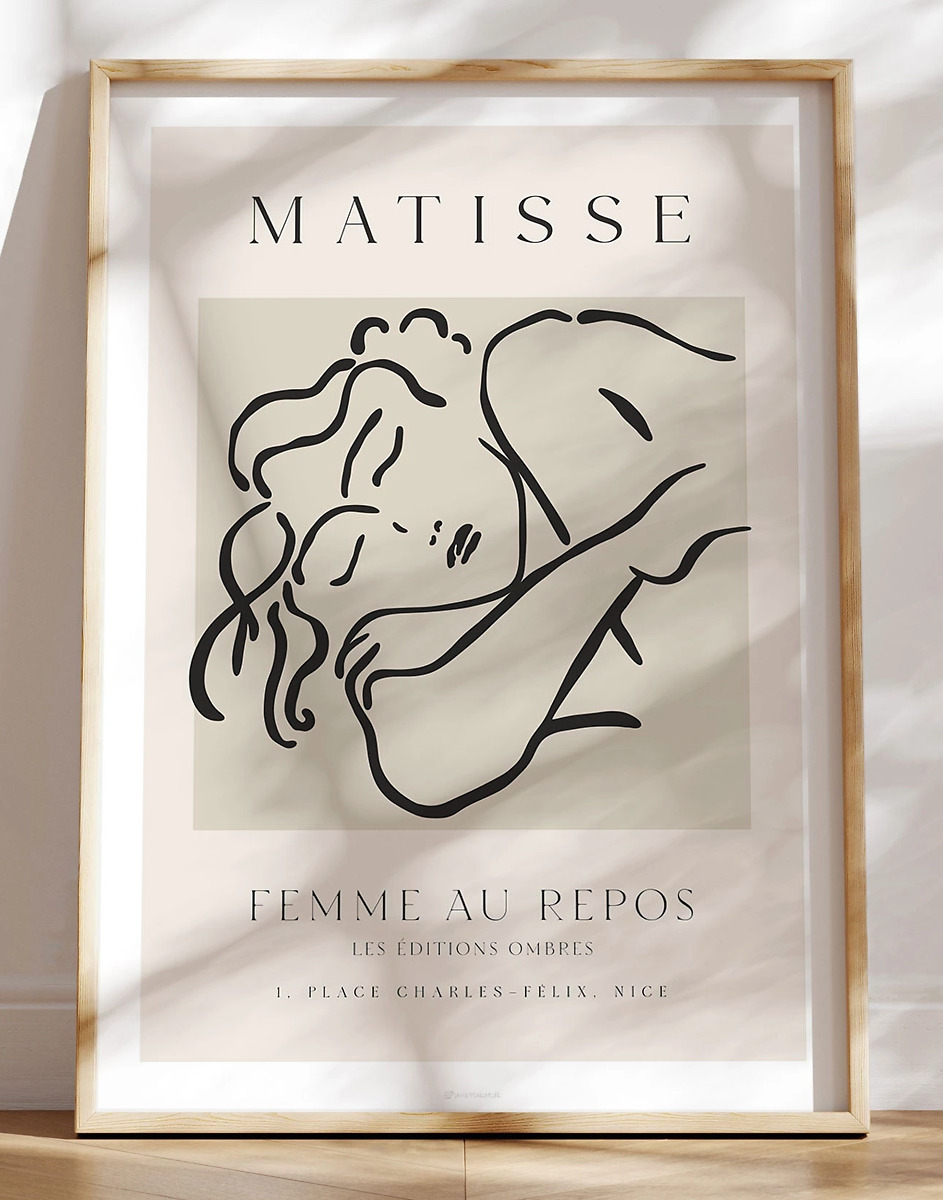 Matisse Plakat Femme   Repos