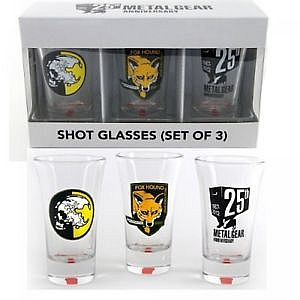 Metal Gear Solid Shotglas - Samling i Vinduesæske