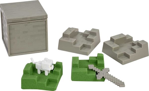Minecraft Mini Mining Sæt med Kat og Sværd Figur