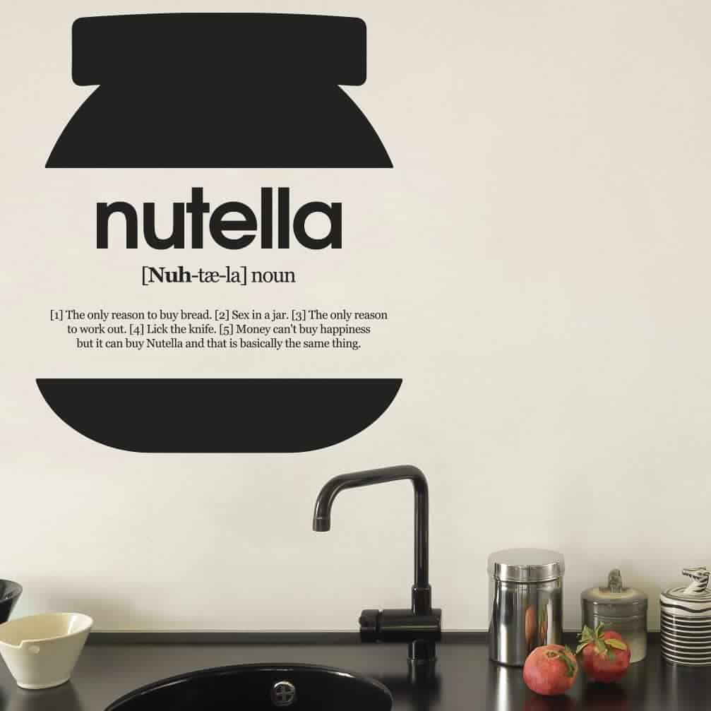 Nutella Vægklistermærke – Forvandl dit køkken nu! 🍫✨