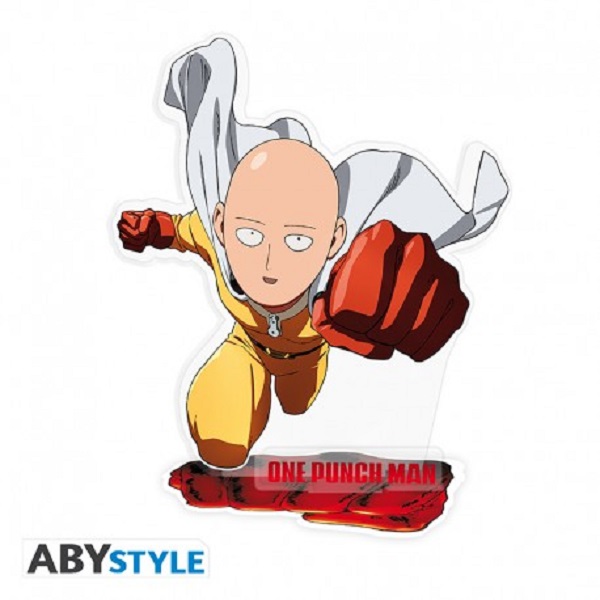 One Punch Man Saitama Akryl Figur Stander - Super Tilbud!