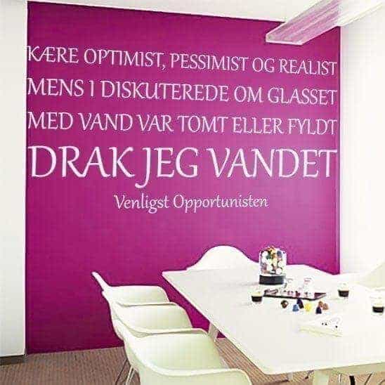 Opportunisten Vægklistermærke – Forvandl dit hjem nu!
