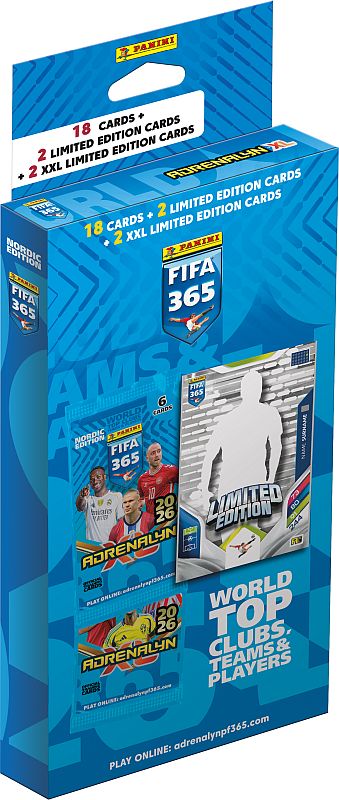 Panini Adrenalyn  : Fifa 365 2026 Nordic Edition    Maxi Blister   Boosters    Limited-kort        Limited-kort