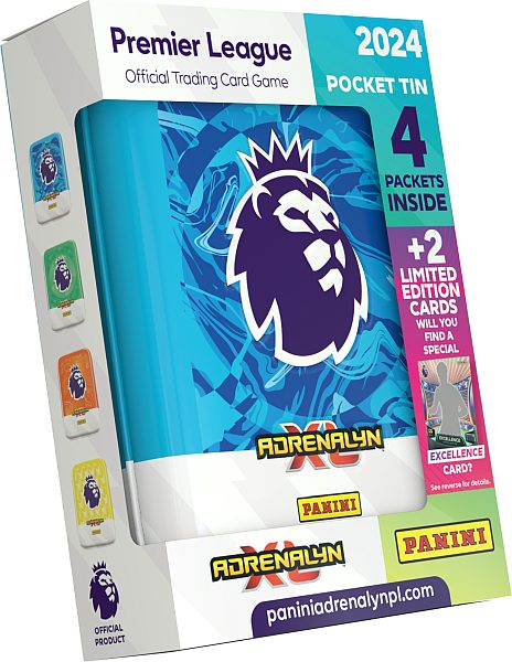 Panini Adrenalyn: Premier League 2023-2024 Pocket Tin med Booster Packs