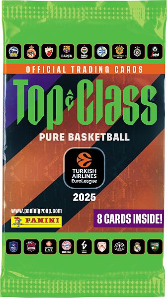 Panini Basketball Top Class: Euroleague 2025 Booster Pakke Booster Pack