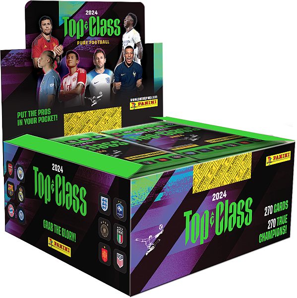 Panini Top Class 2024 Booster Display - 24 Pakker Fodboldkort