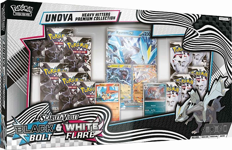 Pokemon Black Bolt   White Flare Unova Heavy Hitters Box