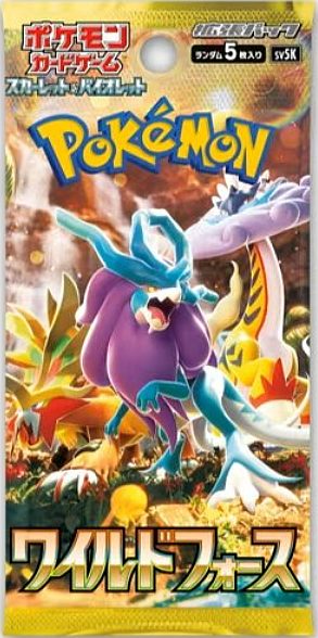 Pokemon Booster Pakke Scarlet   Violet Sv5k: Wild Force  Japansk
