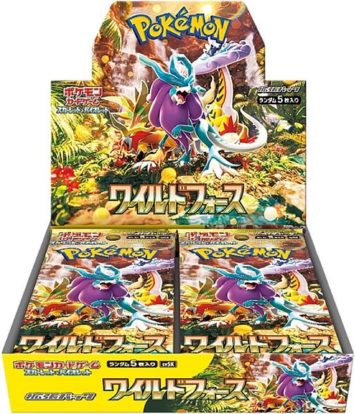 Pokemon Display  Booster Box  Scarlet   Violet Sv5k: Wild Force  Japansk  30 Boosters