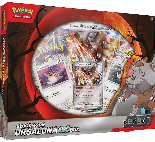 Pokemon    Box: Bloodmoon Ursaluna    2024     Boosters
