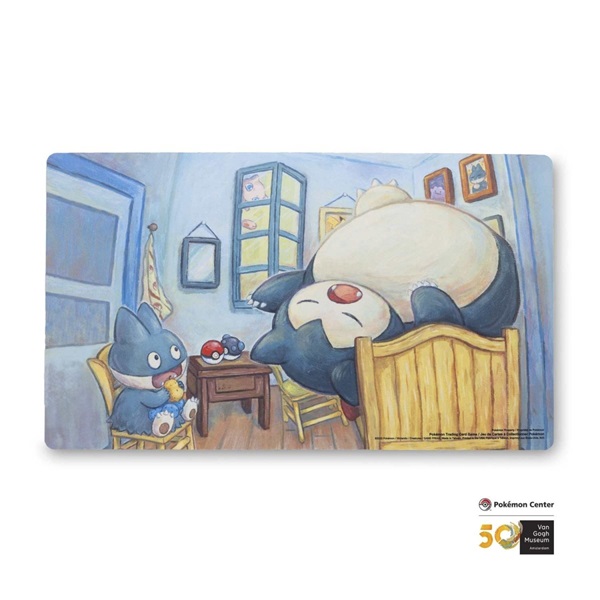 Pokemon Spillem 195 165 Tte  Playmat  Pok 195 169 Mon Center   Van Gogh Museum: Munchlax   Snorlax Inspired   The Bedroom