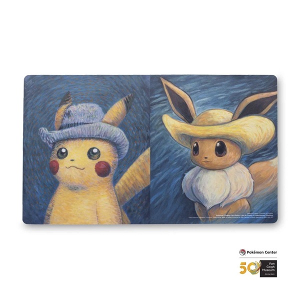 Pokémon Playmat - Van Gogh Inspiration med Pikachu & Eevee
