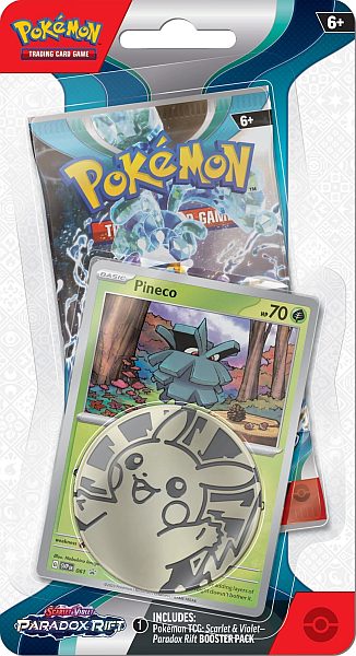 Pokemon Sv04 Paradox Rift Checklane Blister: Pineco Tilbud!