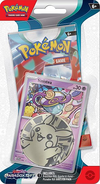 Pokémon SV04 Paradox Rift Checklane Blister: Sinistea Tilbud!