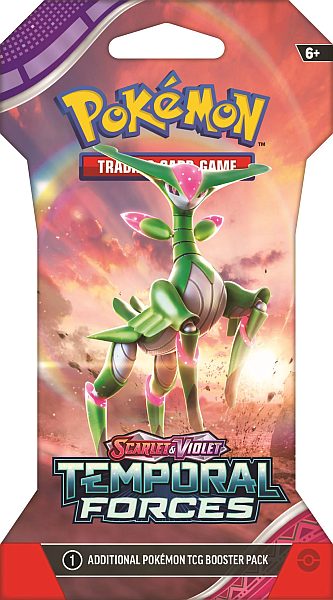 Pokémon Sv05: Temporal Forces Booster Pack med Sleeve