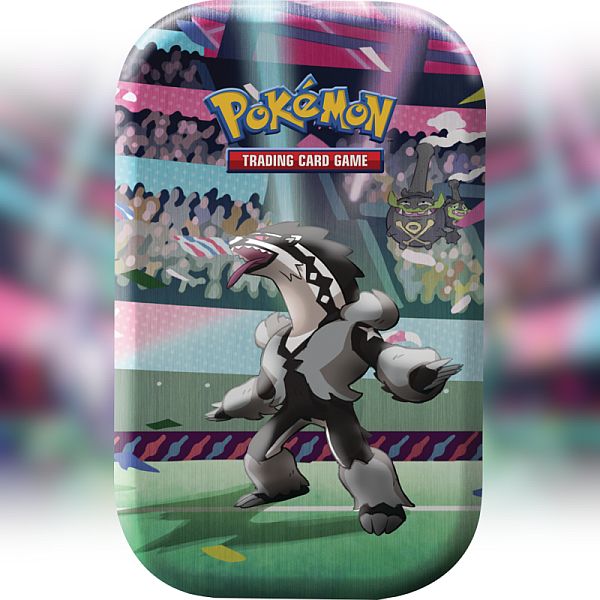 Pokemon Tin Kasse - Galarian Obstagoon Mini Tin med Booster Packs