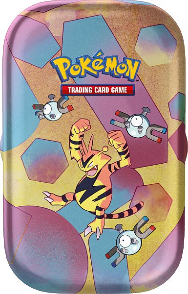 Pokemon Tin Kasse 2023 Fall Scarlet   Violet: 151 Mini Tin: Electabuzz    Boosters     195 184