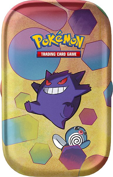 Pokemon Tin Kasse 2023 Fall Scarlet   Violet: 151 Mini Tin: Gengar    Boosters     195 184