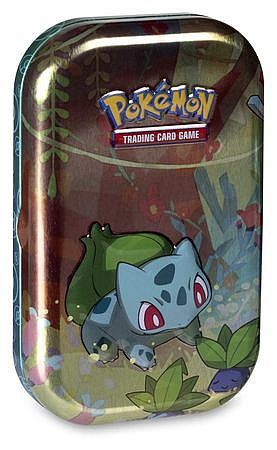 Pokemon Tin Kasse  Kanto Friends Mini Tin: Bulbasaur    Boosters  Billedkort     195 184
